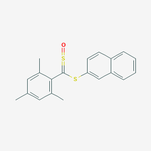 molecular formula C20H18OS2 B371485 2-{[Mesityl(sulfinyl)methyl]sulfanyl}naphthalene 