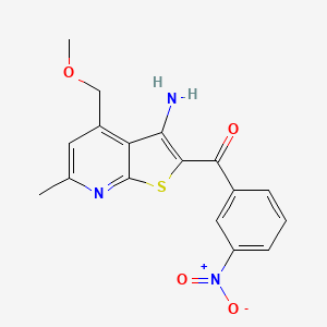 [3-amino-4-(methoxymethyl)-6-methylthieno[2,3-b]pyridin-2-yl](3-nitrophenyl)methanone