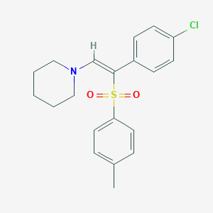 1-(4-Chlorophenyl)-2-(1-piperidinyl)vinyl 4-methylphenyl sulfone