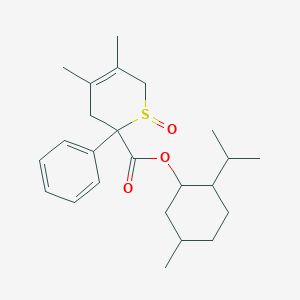 2-isopropyl-5-methylcyclohexyl 4,5-dimethyl-2-phenyl-3,6-dihydro-2H-thiopyran-2-carboxylate 1-oxide