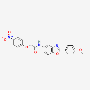 N-[2-(4-methoxyphenyl)-1,3-benzoxazol-5-yl]-2-(4-nitrophenoxy)acetamide