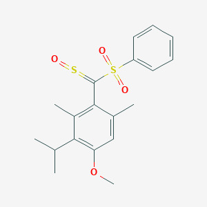 (3-Isopropyl-4-methoxy-2,6-dimethylphenyl)(sulfinyl)methyl phenyl sulfone