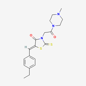 5-(4-ethylbenzylidene)-3-[2-(4-methyl-1-piperazinyl)-2-oxoethyl]-2-thioxo-1,3-thiazolidin-4-one