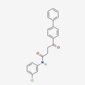 N-(3-chlorophenyl)-4-oxo-4-(4-phenylphenyl)butanamide