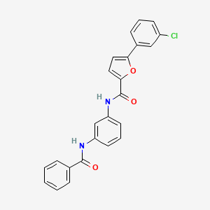 N-[3-(benzoylamino)phenyl]-5-(3-chlorophenyl)-2-furamide