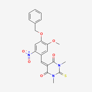 5-[4-(benzyloxy)-5-methoxy-2-nitrobenzylidene]-1,3-dimethyl-2-thioxodihydropyrimidine-4,6(1H,5H)-dione