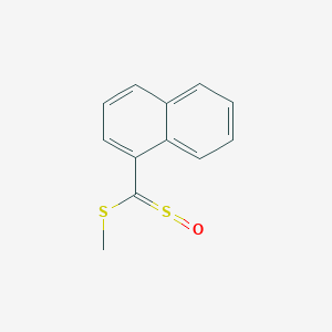 1-[(Methylsulfanyl)(sulfinyl)methyl]naphthalene