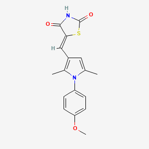 5-{[1-(4-methoxyphenyl)-2,5-dimethyl-1H-pyrrol-3-yl]methylene}-1,3-thiazolidine-2,4-dione