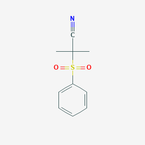 molecular formula C10H11NO2S B371497 2-Methyl-2-(phenylsulfonyl)propanenitrile CAS No. 36674-49-4