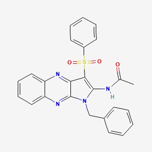 N-[1-benzyl-3-(phenylsulfonyl)-1H-pyrrolo[2,3-b]quinoxalin-2-yl]acetamide