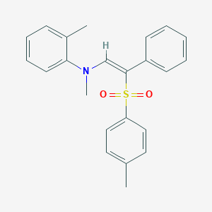 N-methyl-N-(2-methylphenyl)-N-{2-[(4-methylphenyl)sulfonyl]-2-phenylvinyl}amine