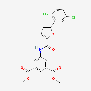 1,3-DIMETHYL 5-[5-(2,5-DICHLOROPHENYL)FURAN-2-AMIDO]BENZENE-1,3-DICARBOXYLATE