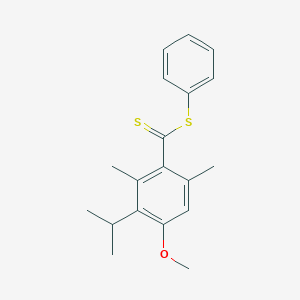 molecular formula C19H22OS2 B371502 Phenyl 3-isopropyl-4-methoxy-2,6-dimethylbenzenecarbodithioate 