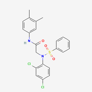 N~2~-(2,4-dichlorophenyl)-N-(3,4-dimethylphenyl)-N~2~-(phenylsulfonyl)glycinamide