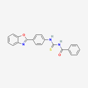 N-({[4-(1,3-benzoxazol-2-yl)phenyl]amino}carbonothioyl)benzamide