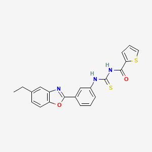 N-({[3-(5-ethyl-1,3-benzoxazol-2-yl)phenyl]amino}carbonothioyl)-2-thiophenecarboxamide