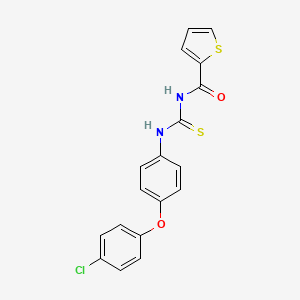 N-{[4-(4-chlorophenoxy)phenyl]carbamothioyl}thiophene-2-carboxamide