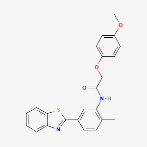 N-[5-(1,3-benzothiazol-2-yl)-2-methylphenyl]-2-(4-methoxyphenoxy)acetamide