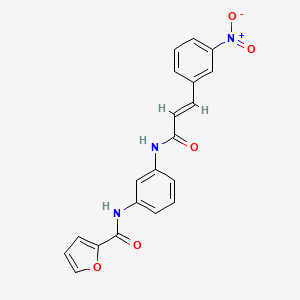 molecular formula C20H15N3O5 B3715104 N-(3-{[3-(3-nitrophenyl)acryloyl]amino}phenyl)-2-furamide 