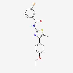 3-bromo-N-[4-(4-ethoxyphenyl)-5-methyl-1,3-thiazol-2-yl]benzamide