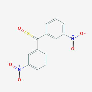 molecular formula C13H8N2O5S B371515 1-Nitro-3-[(3-nitrophenyl)(sulfinyl)methyl]benzene 