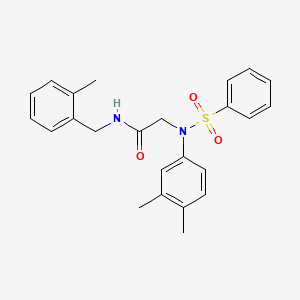 N~2~-(3,4-dimethylphenyl)-N-(2-methylbenzyl)-N~2~-(phenylsulfonyl)glycinamide