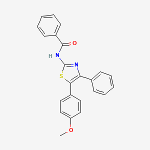 N-[5-(4-methoxyphenyl)-4-phenyl-1,3-thiazol-2-yl]benzamide