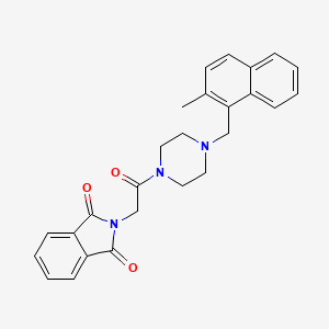 2-(2-{4-[(2-methylnaphthalen-1-yl)methyl]piperazin-1-yl}-2-oxoethyl)-2,3-dihydro-1H-isoindole-1,3-dione