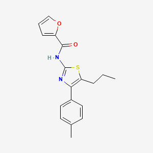 N-[4-(4-methylphenyl)-5-propyl-1,3-thiazol-2-yl]furan-2-carboxamide