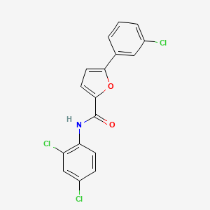 molecular formula C17H10Cl3NO2 B3715300 5-(3-chlorophenyl)-N-(2,4-dichlorophenyl)furan-2-carboxamide 