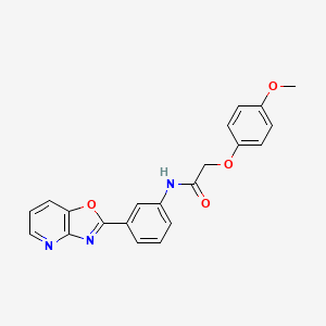 2-(4-methoxyphenoxy)-N-(3-[1,3]oxazolo[4,5-b]pyridin-2-ylphenyl)acetamide