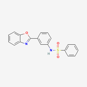 N-[3-(1,3-benzoxazol-2-yl)phenyl]benzenesulfonamide