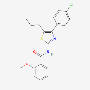 N-[4-(4-chlorophenyl)-5-propyl-1,3-thiazol-2-yl]-2-methoxybenzamide