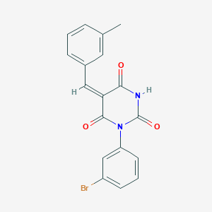 1-(3-bromophenyl)-5-(3-methylbenzylidene)-2,4,6(1H,3H,5H)-pyrimidinetrione