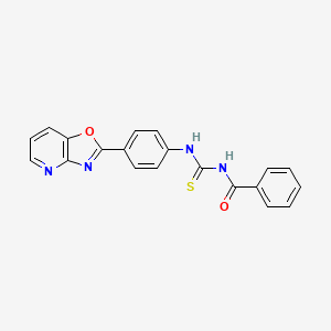 N-{[4-([1,3]oxazolo[4,5-b]pyridin-2-yl)phenyl]carbamothioyl}benzamide