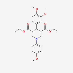 diethyl 4-(3,4-dimethoxyphenyl)-1-(4-ethoxyphenyl)-1,4-dihydro-3,5-pyridinedicarboxylate