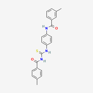 3-methyl-N-[4-({[(4-methylbenzoyl)amino]carbonothioyl}amino)phenyl]benzamide