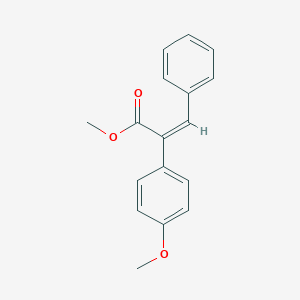 molecular formula C17H16O3 B371552 Methyl 2-(4-methoxyphenyl)-3-phenylacrylate 