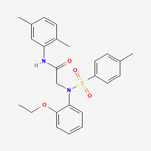 N~1~-(2,5-dimethylphenyl)-N~2~-(2-ethoxyphenyl)-N~2~-[(4-methylphenyl)sulfonyl]glycinamide