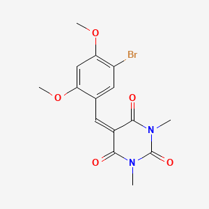 5-(5-bromo-2,4-dimethoxybenzylidene)-1,3-dimethyl-2,4,6(1H,3H,5H)-pyrimidinetrione