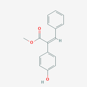 molecular formula C16H14O3 B371563 Methyl 2-(4-hydroxyphenyl)-3-phenylacrylate 
