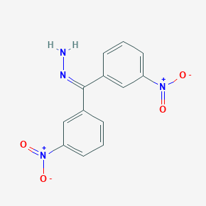 molecular formula C13H10N4O4 B371565 Bis{3-nitrophenyl}methanonehydrazone 