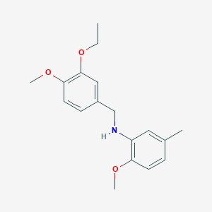 (3-ethoxy-4-methoxybenzyl)(2-methoxy-5-methylphenyl)amine