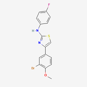 4-(3-bromo-4-methoxyphenyl)-N-(4-fluorophenyl)-1,3-thiazol-2-amine