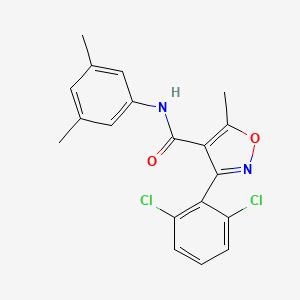 3-(2,6-dichlorophenyl)-N-(3,5-dimethylphenyl)-5-methyl-1,2-oxazole-4-carboxamide