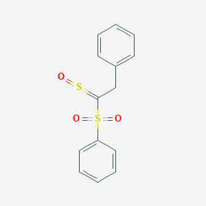 molecular formula C14H12O3S2 B371570 Phenyl 2-phenyl-1-sulfinylethyl sulfone 