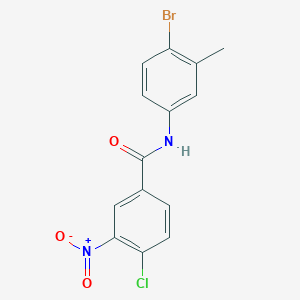 N-(4-bromo-3-methylphenyl)-4-chloro-3-nitrobenzamide