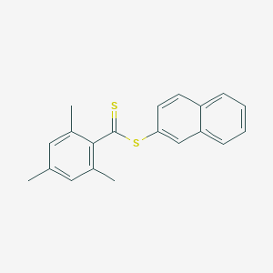 molecular formula C20H18S2 B371572 2-Naphthyl 2,4,6-trimethylbenzenecarbodithioate 