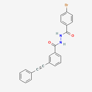 N'-(4-bromobenzoyl)-3-(2-phenylethynyl)benzohydrazide