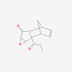 2-Propionyl-4-oxatetracyclo[6.2.1.0~2,7~.0~3,5~]undec-9-en-6-one